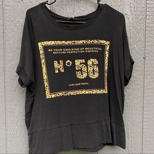 Basicxx Leopard Print Tee No56 Live Your Truth XL